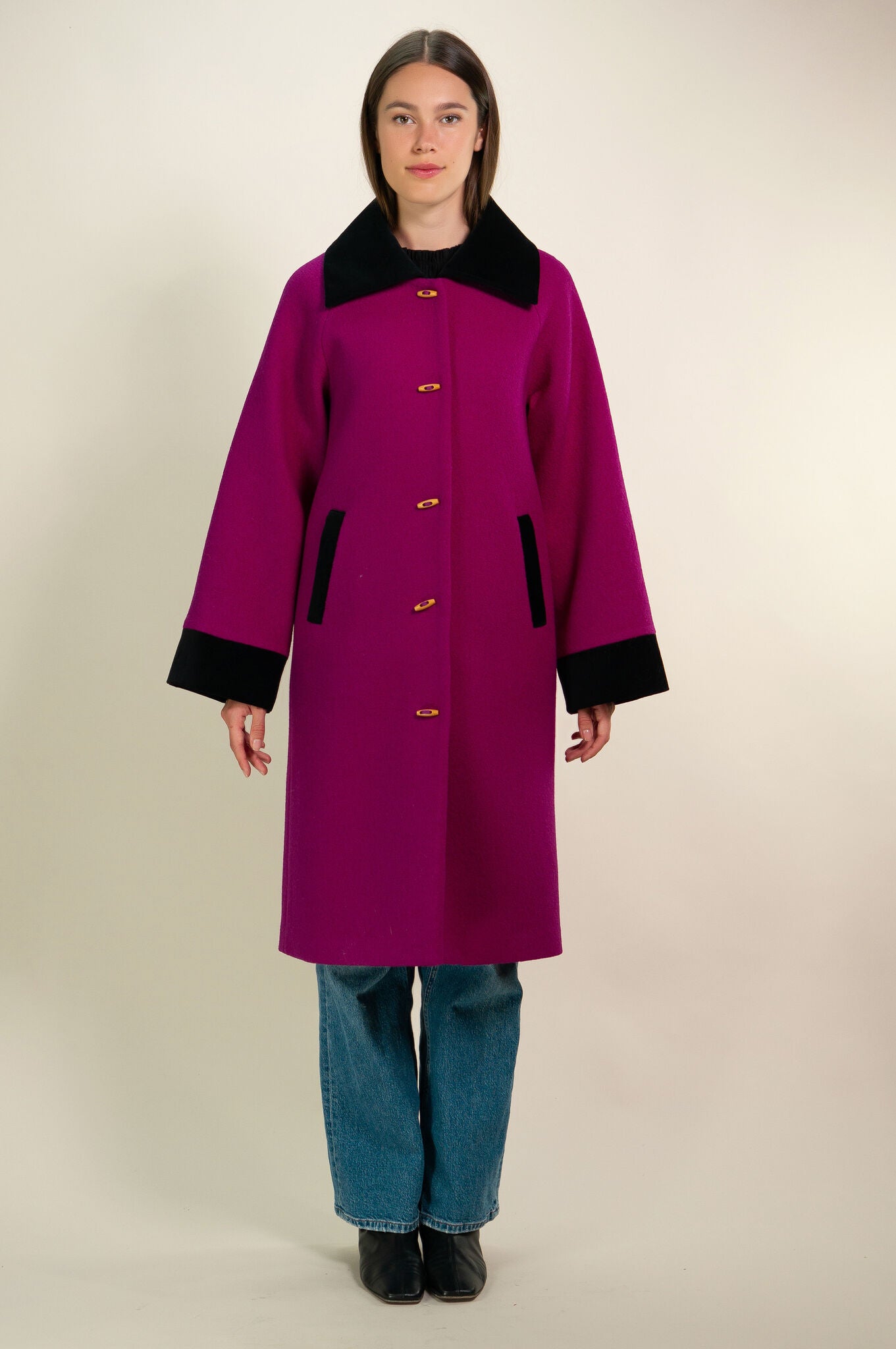 Magenta Deneuve Coat