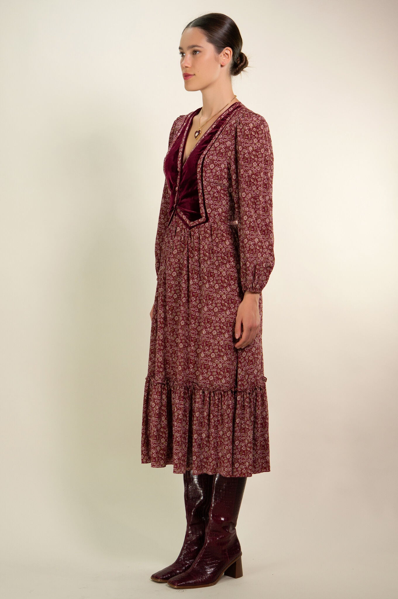 Antique Floral Sofija Dress