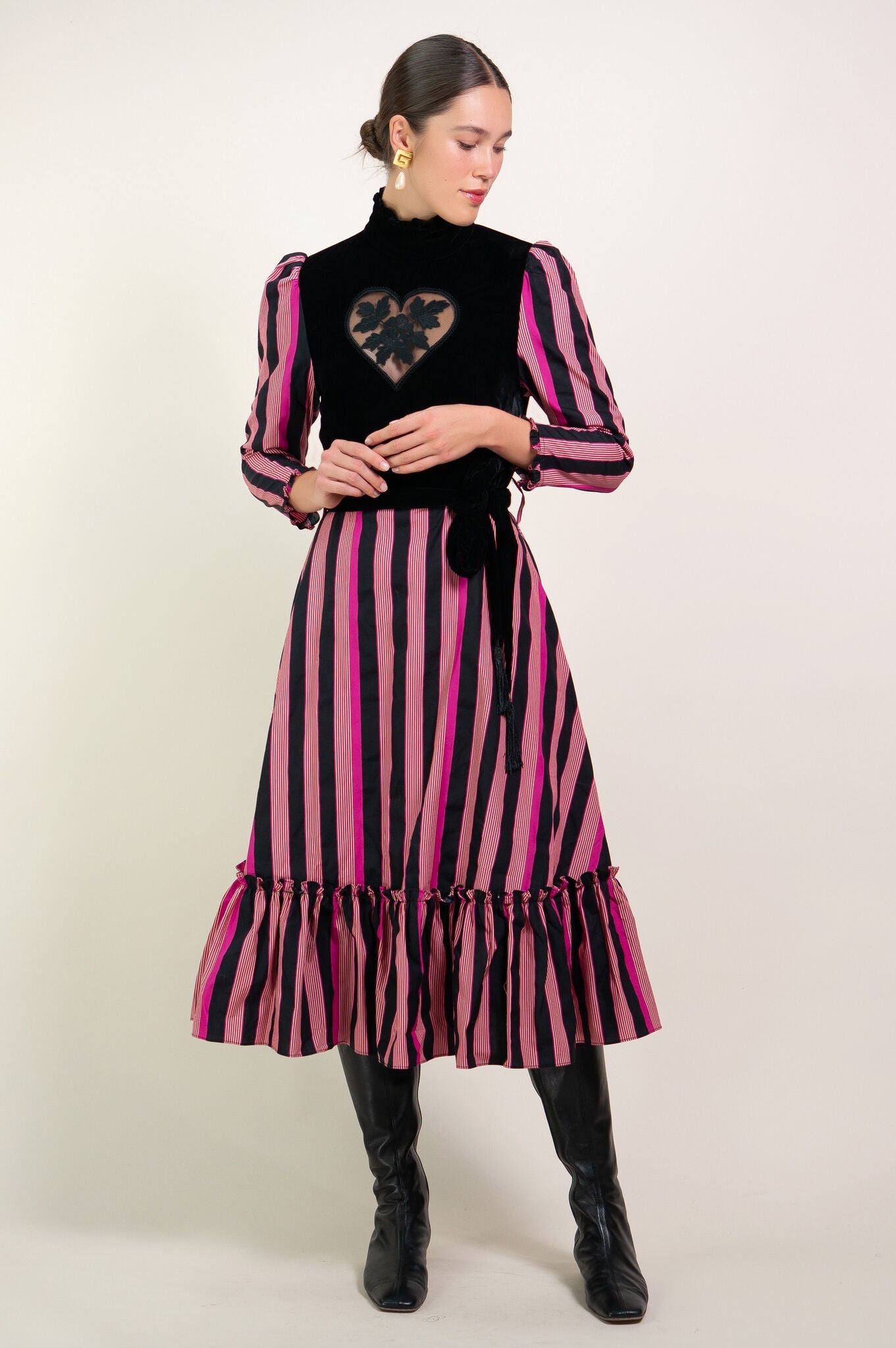 Pink Stripe "Sirsna" Dress