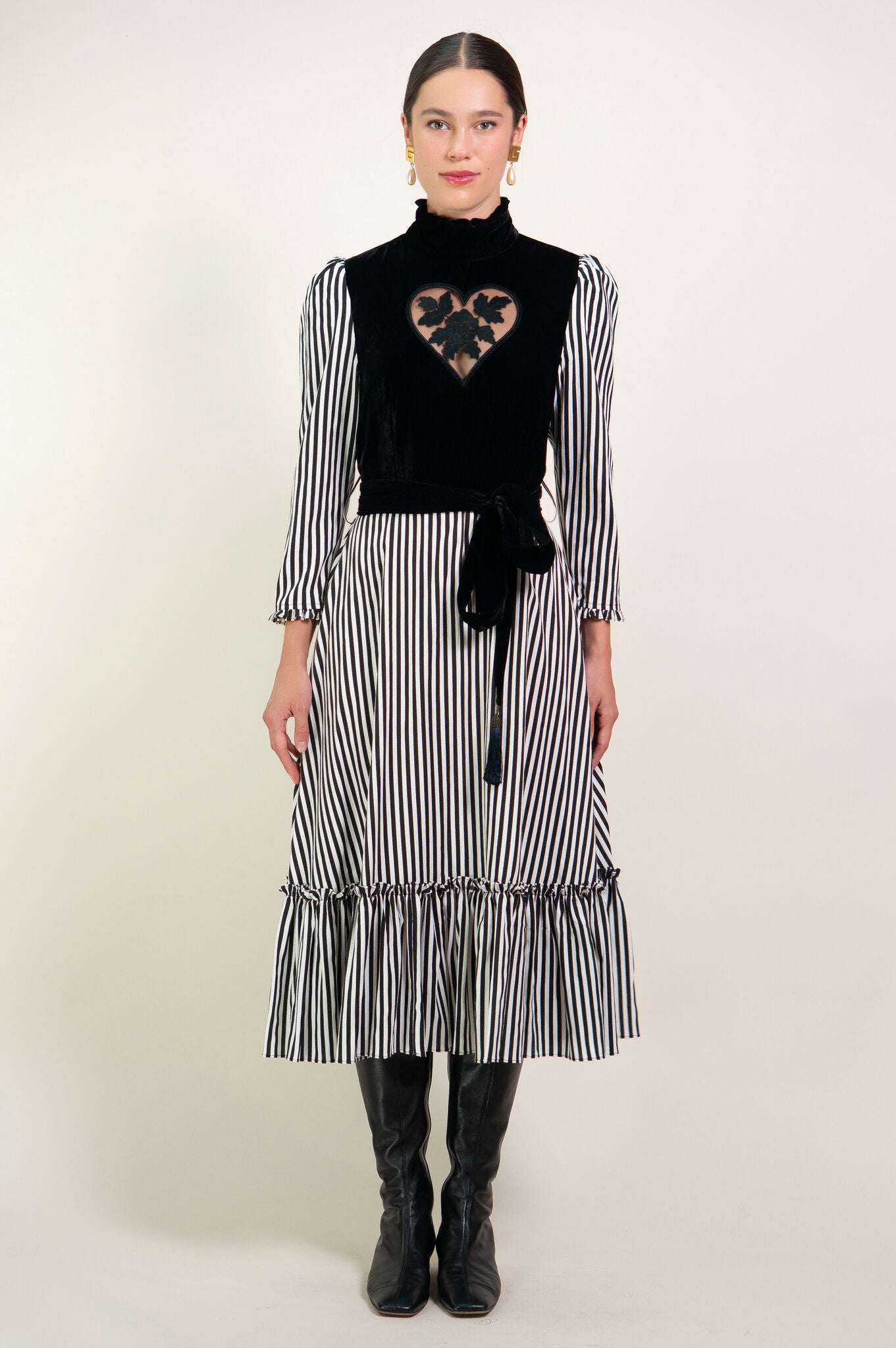 Stripe Sirsna Heart Dress