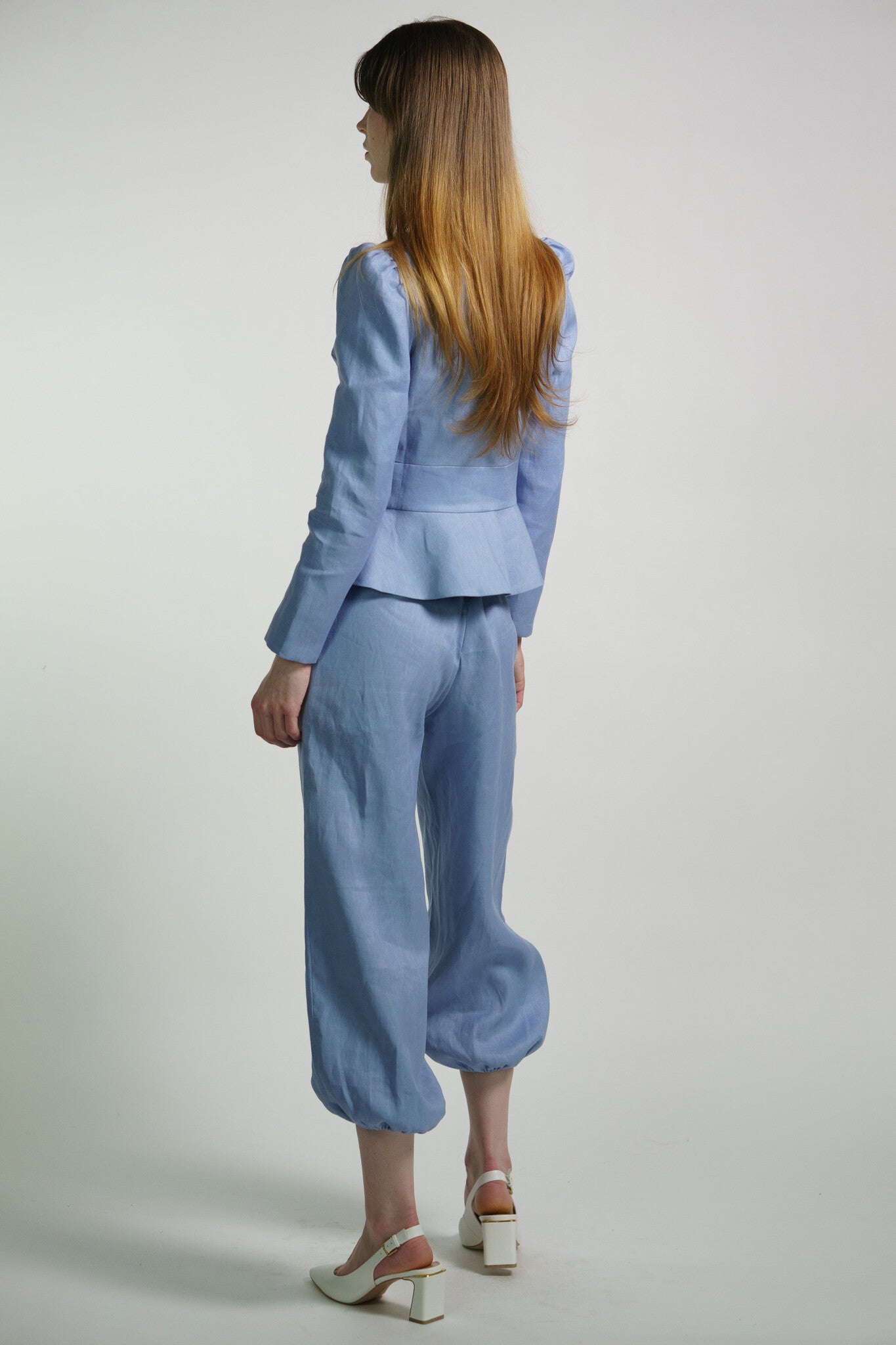 Cornflower Linen Anais Jacket