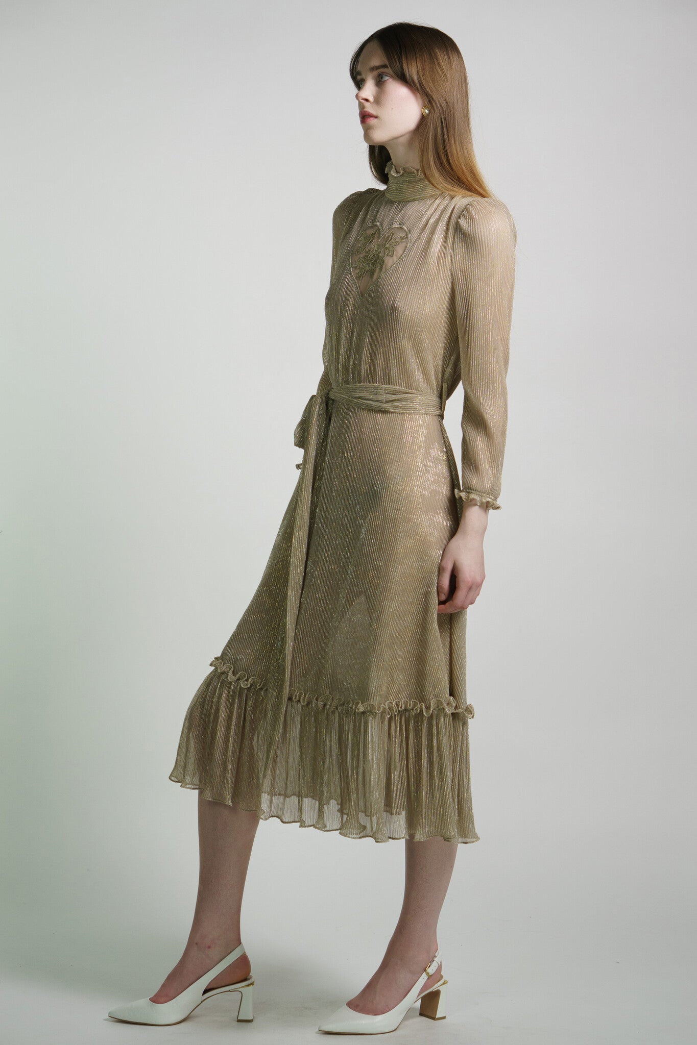 Luminous Gold "Sirsna" Dress