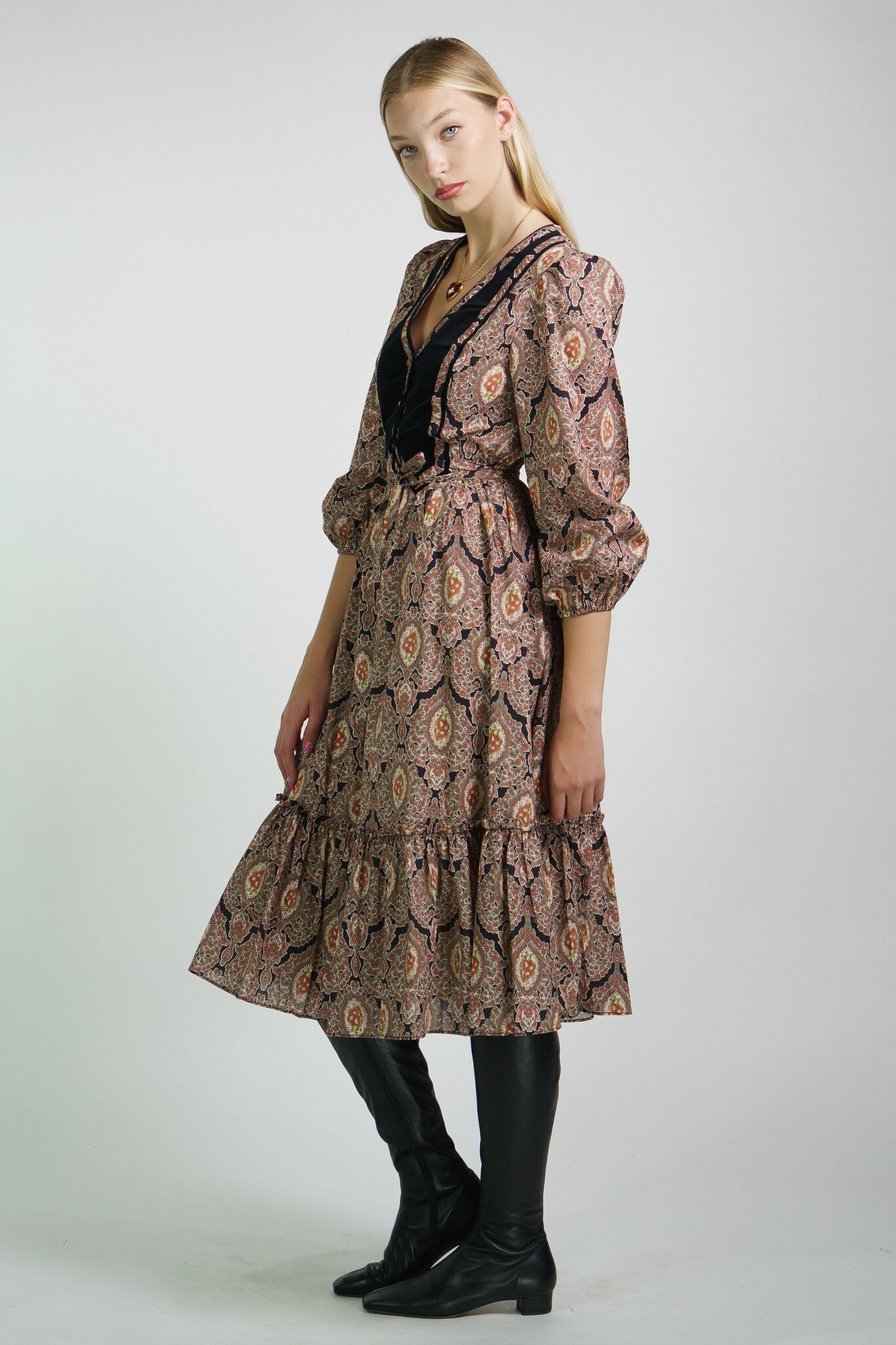 Antique Paisley Sophia Dress