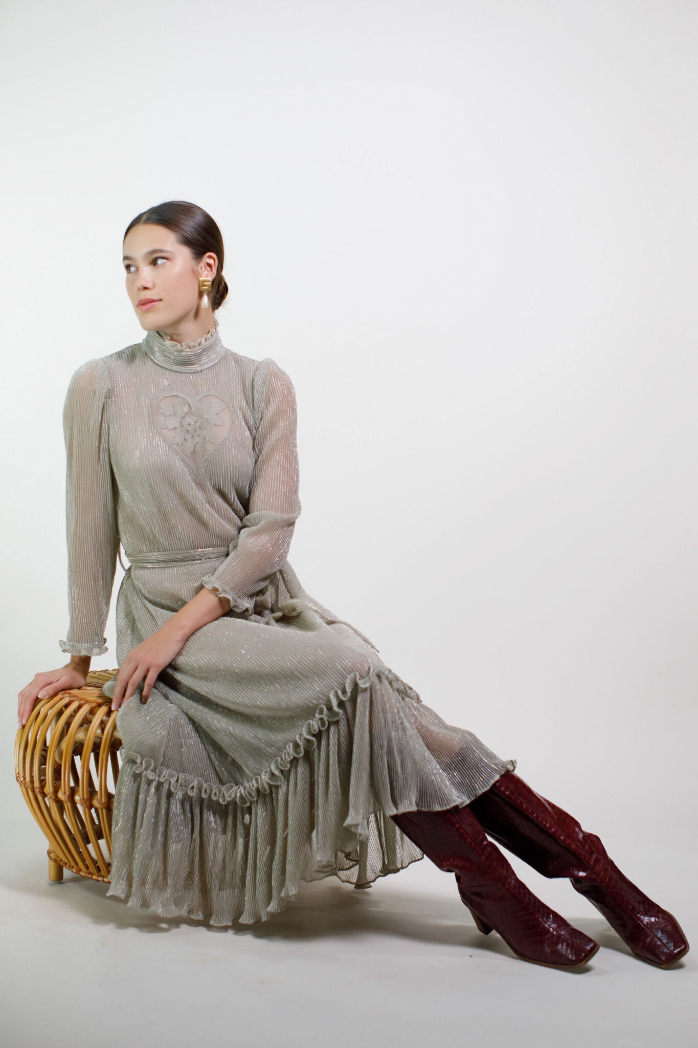 Gold Heart &quot;Sirsna&quot; Dress