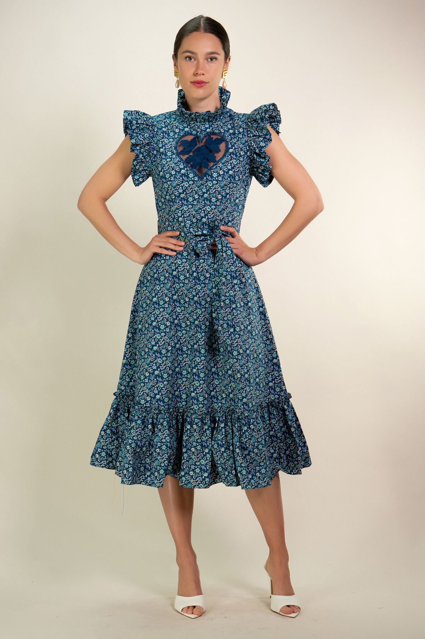Floral "Sirsna" Heart Dress