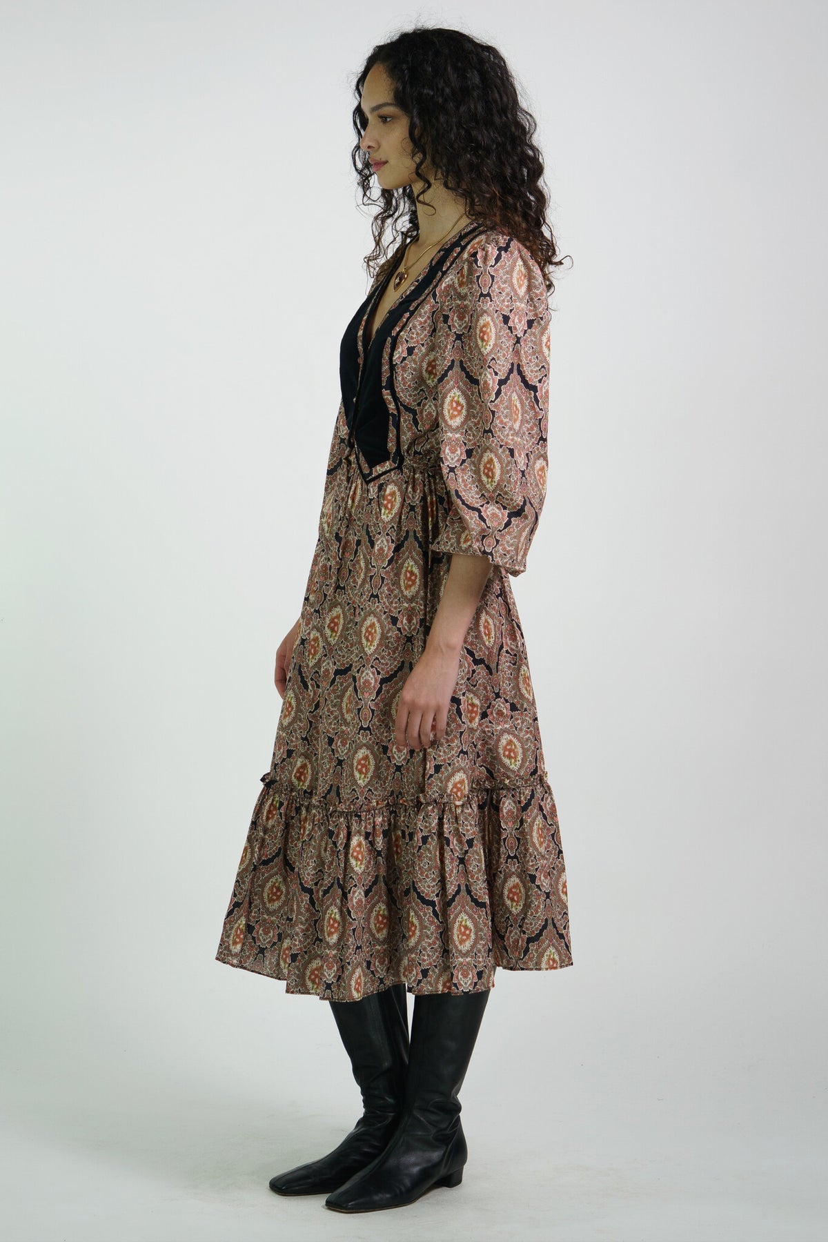 Antique Paisley Sophia Dress