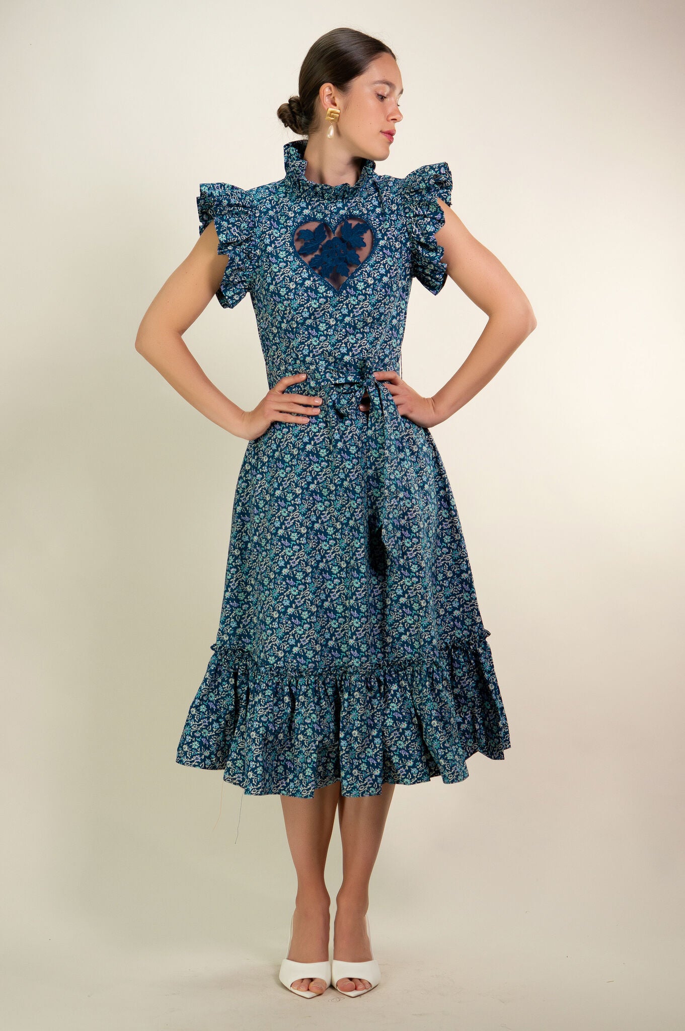 Floral "Sirsna" Heart Dress