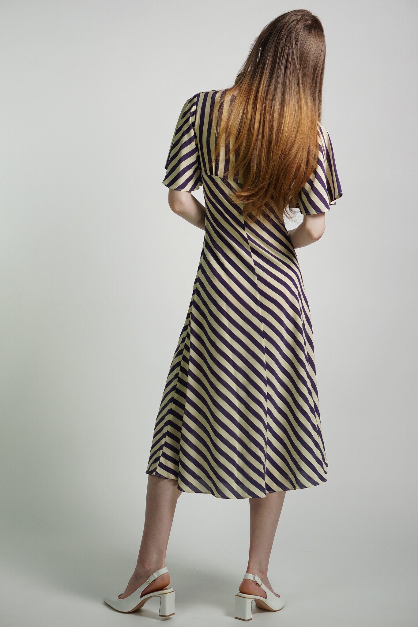 Silk Stripe Anais Dress