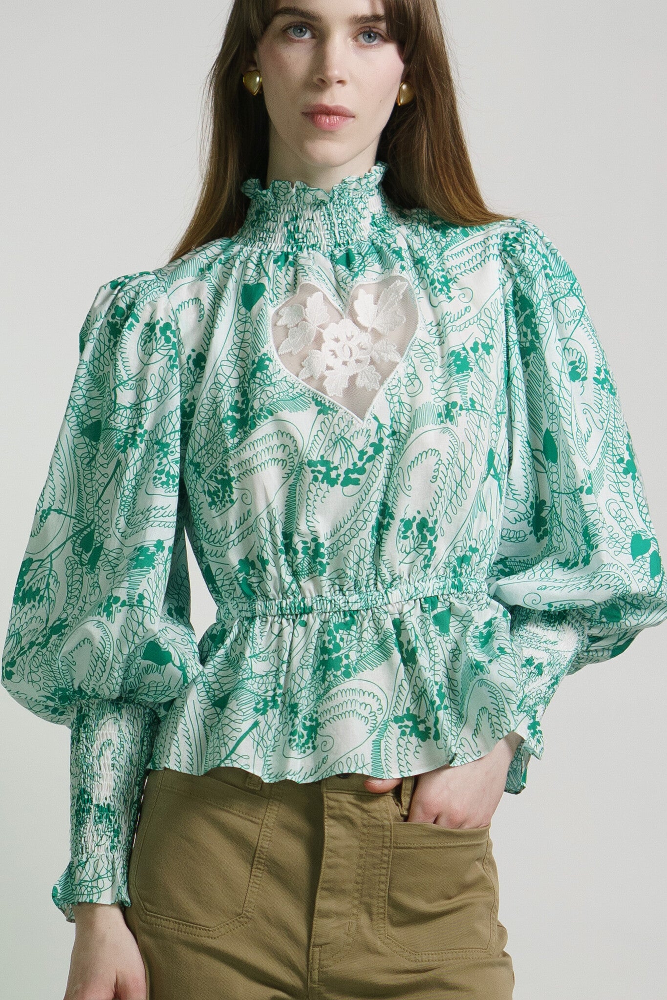 Scroll Print Sirsna Top