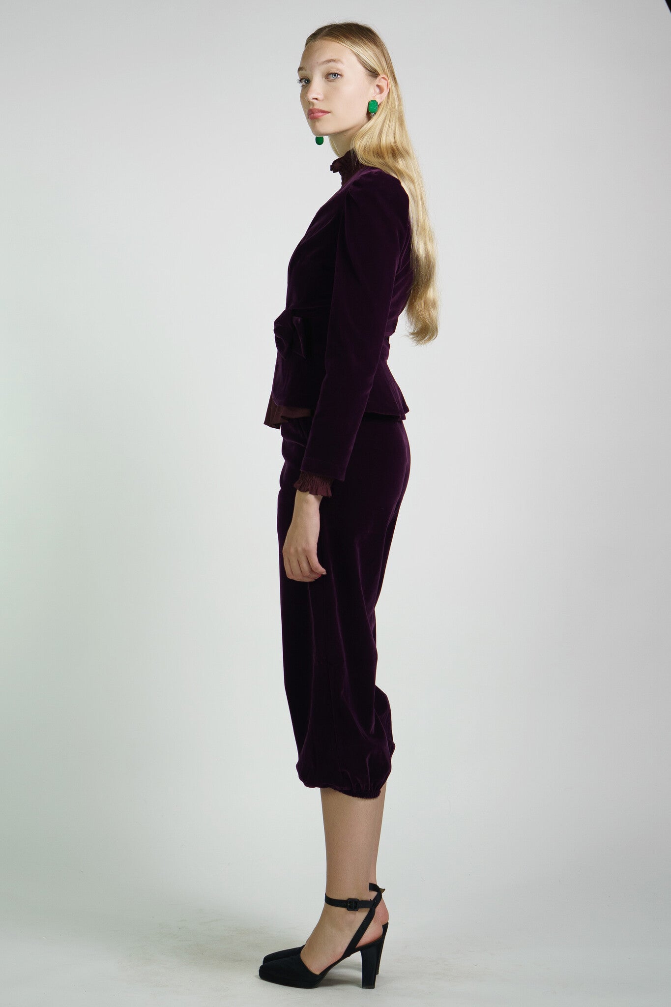 Plum Velvet Antonina Jacket