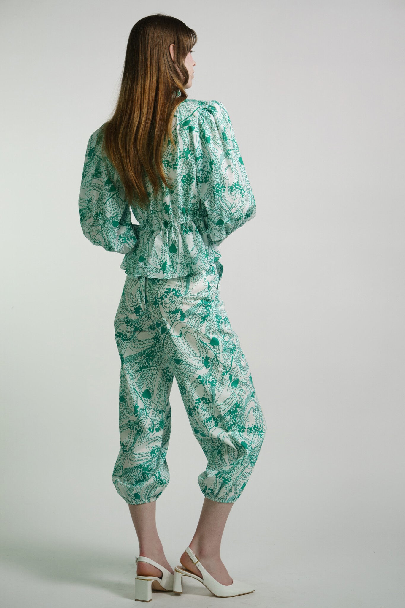 Scroll Print Bel Age Pants