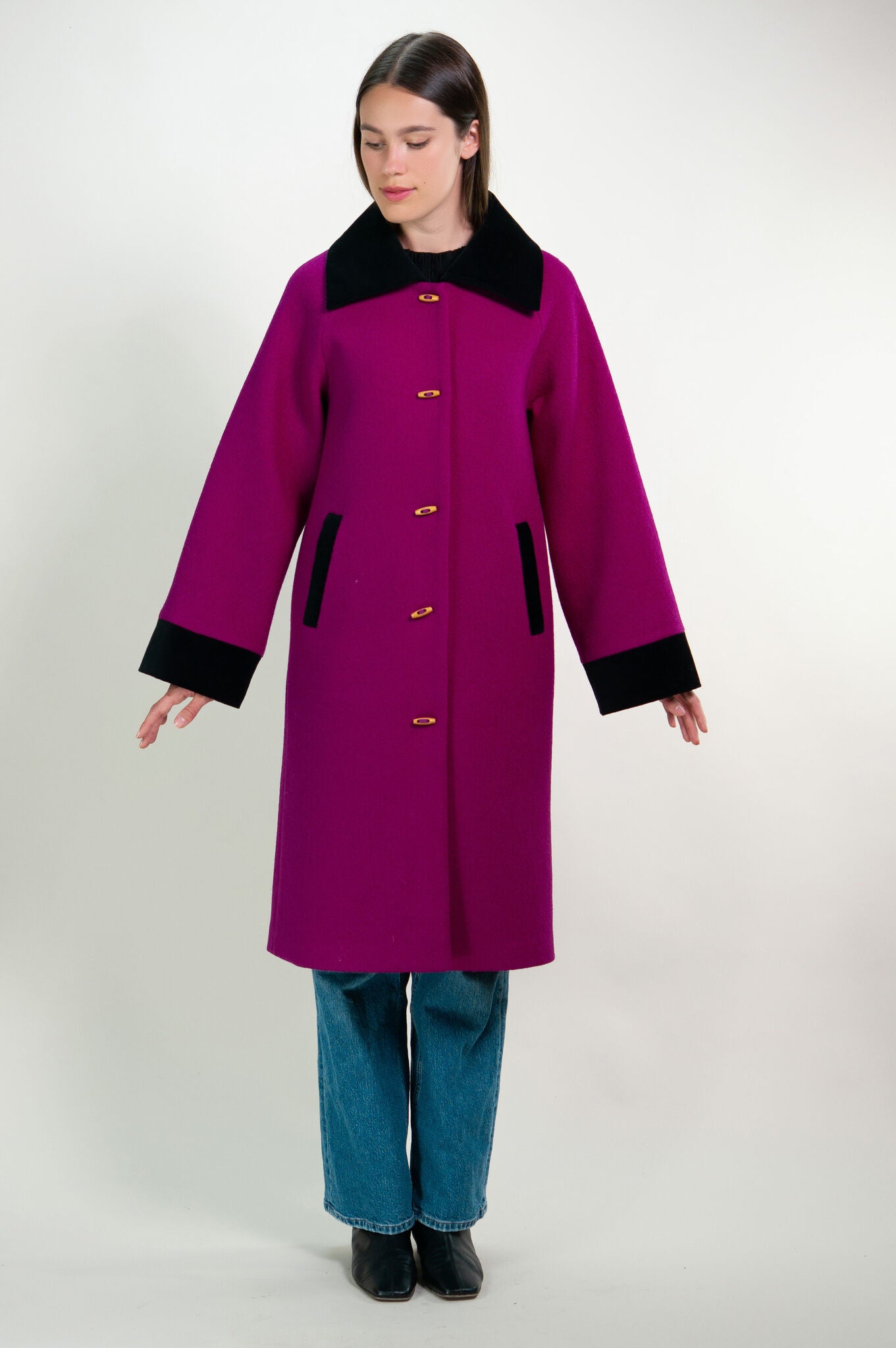 Magenta Deneuve Coat