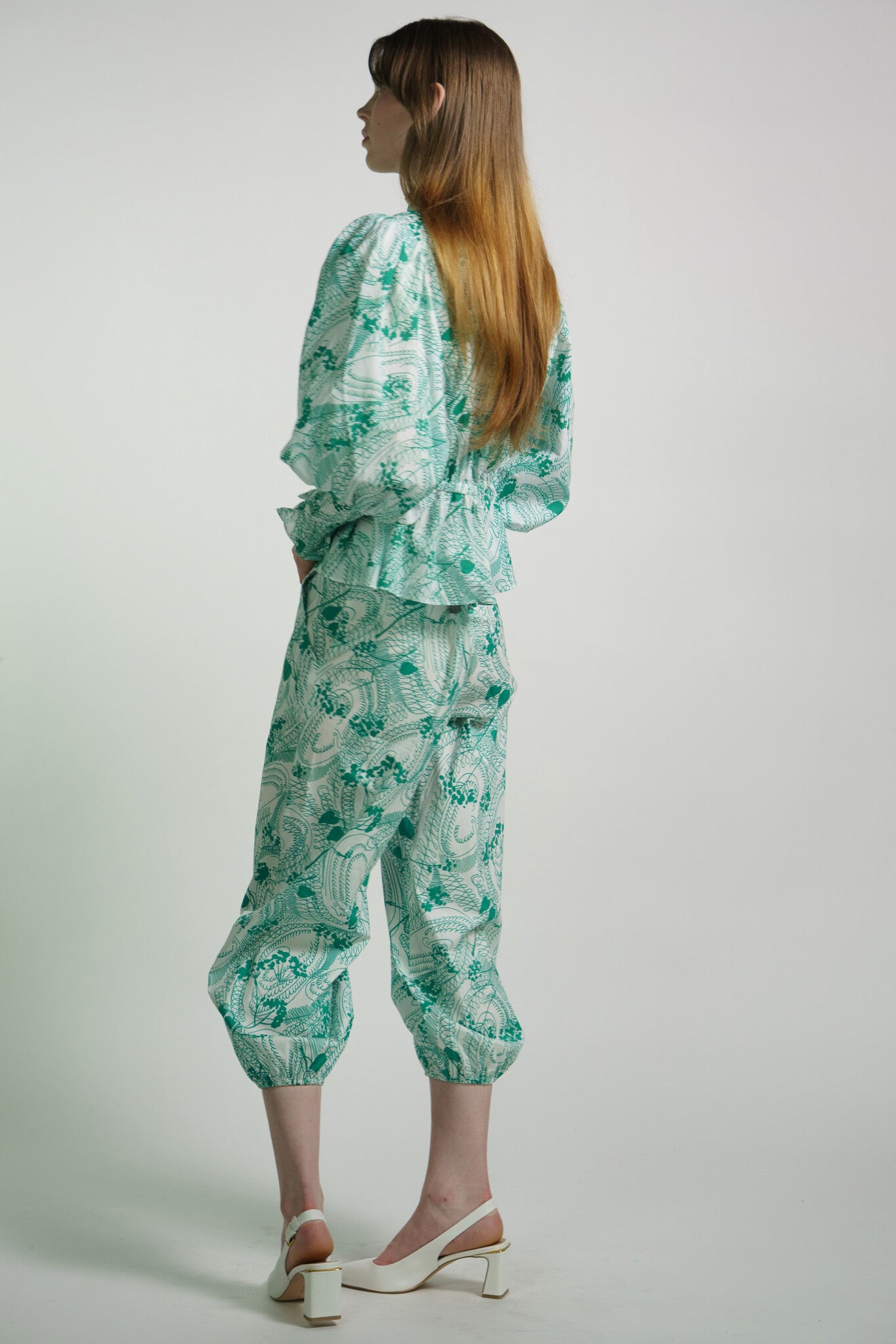 Scroll Print Bel Age Pants