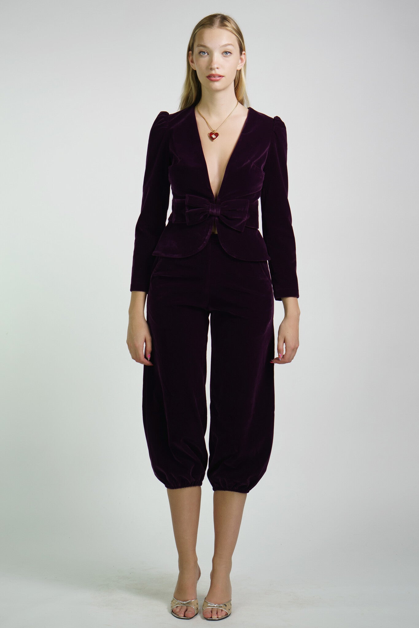Plum Velvet Antonina Jacket