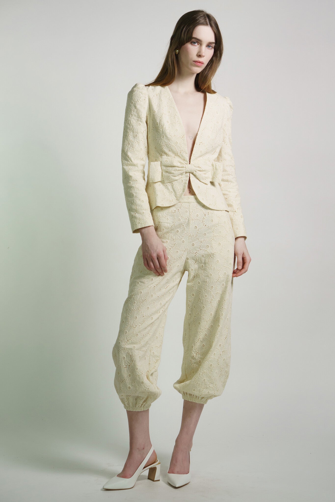 Cream Eyelet Anais Jacket