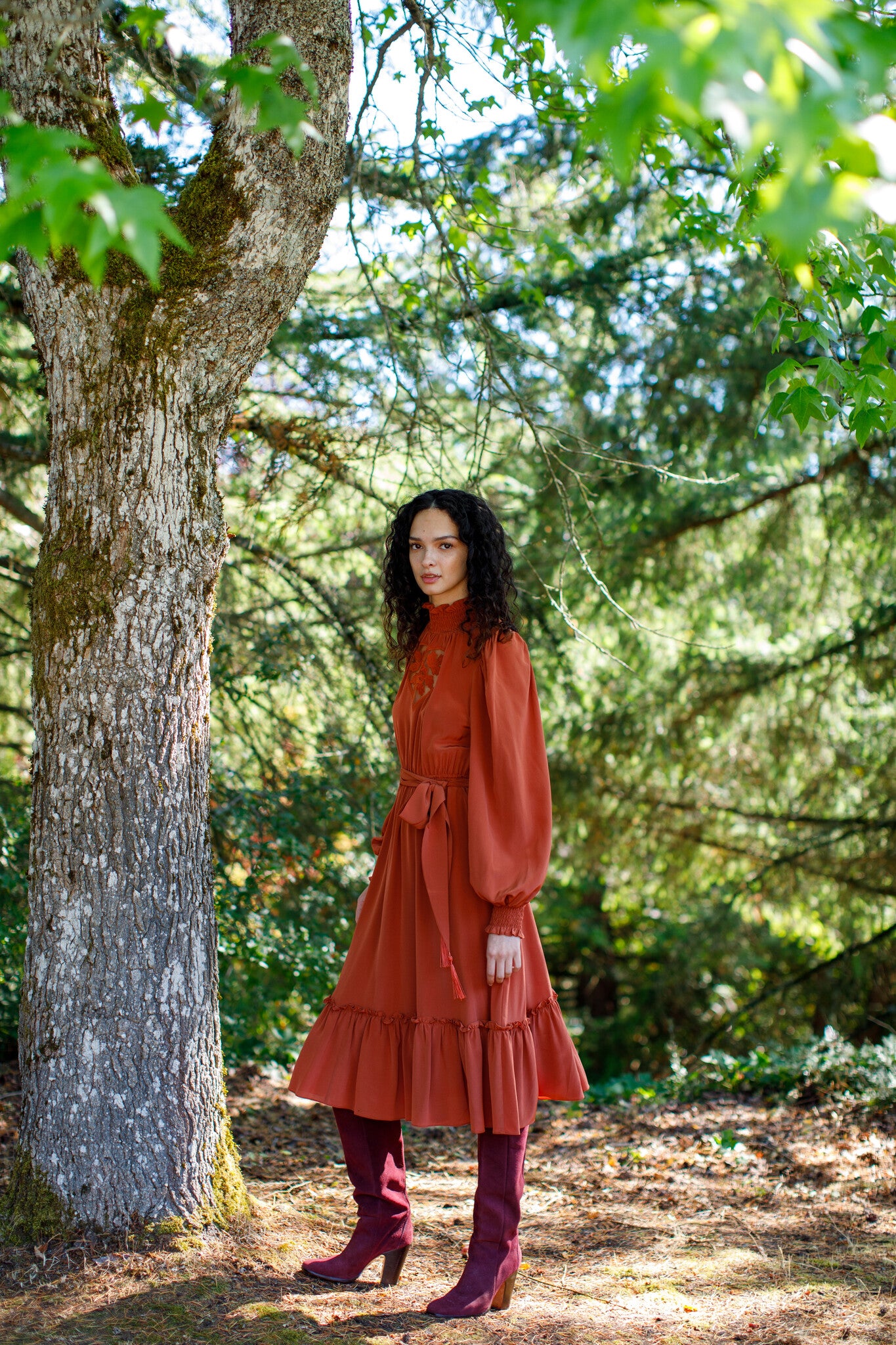 Sienna Silk Heart Dress