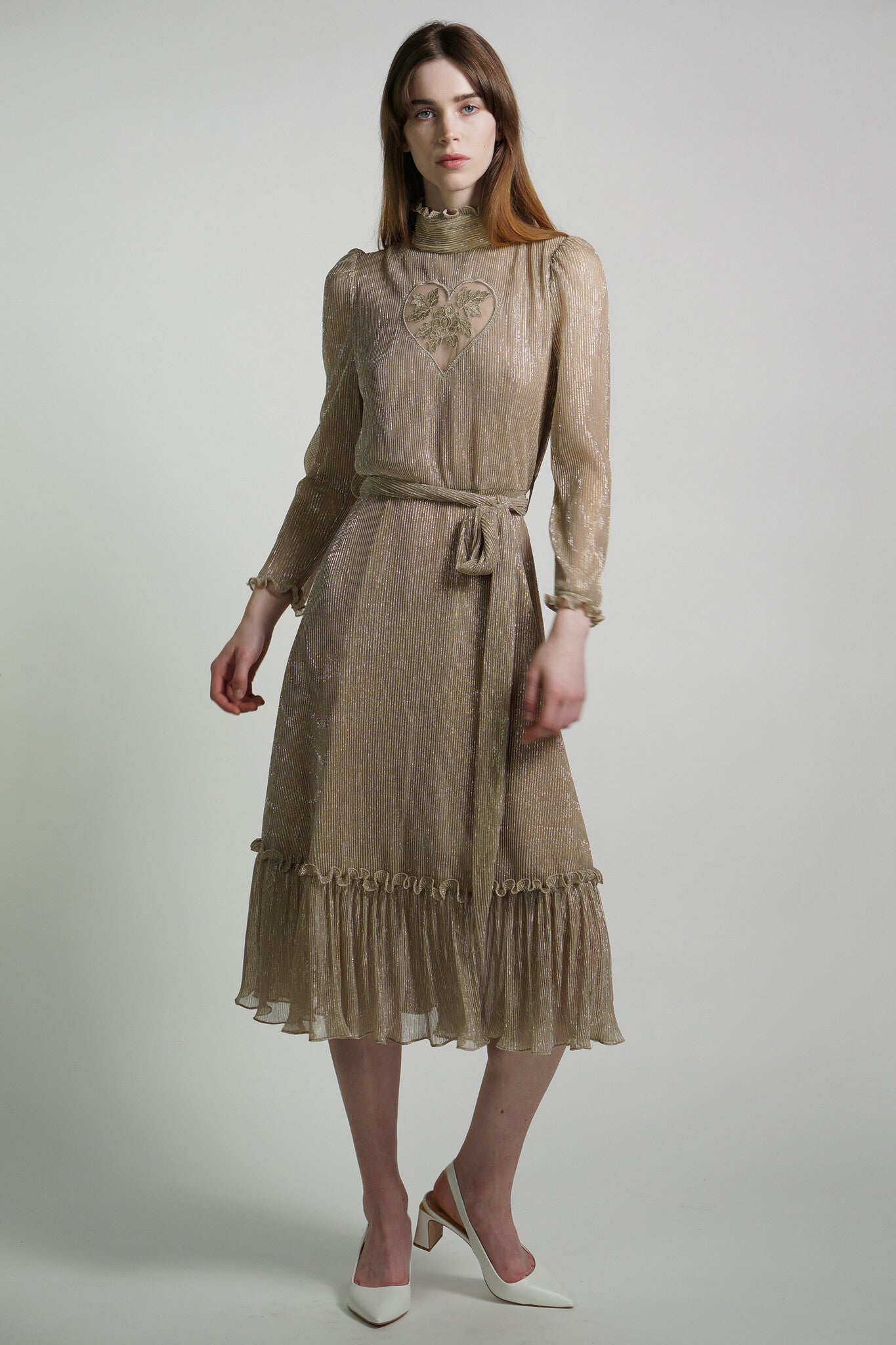 Luminous Gold "Sirsna" Dress