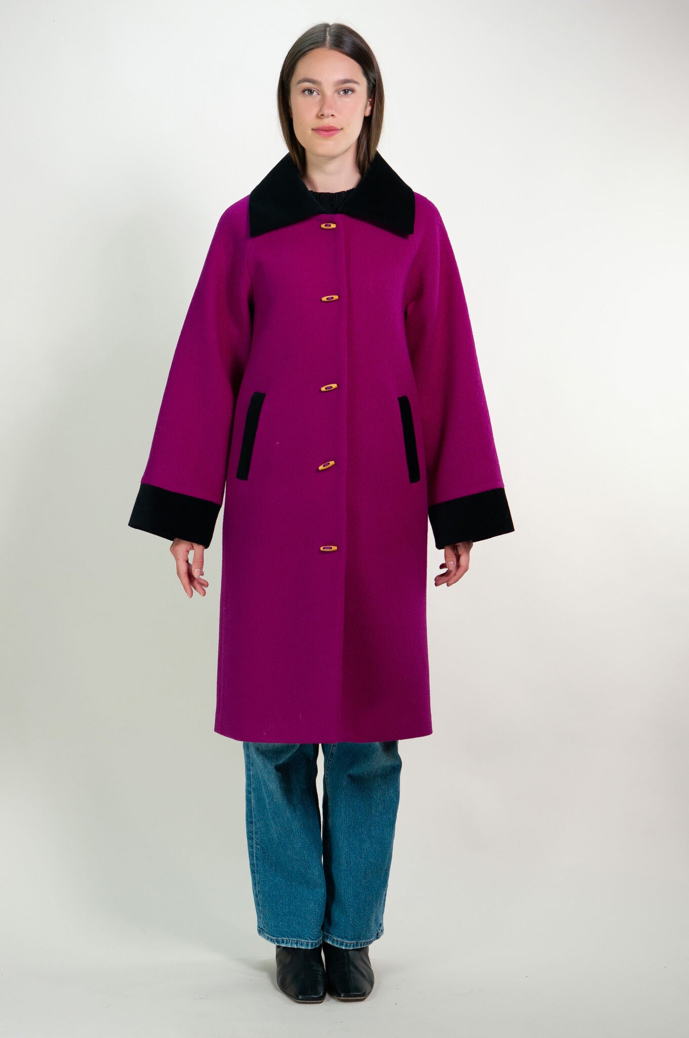 Magenta Deneuve Coat