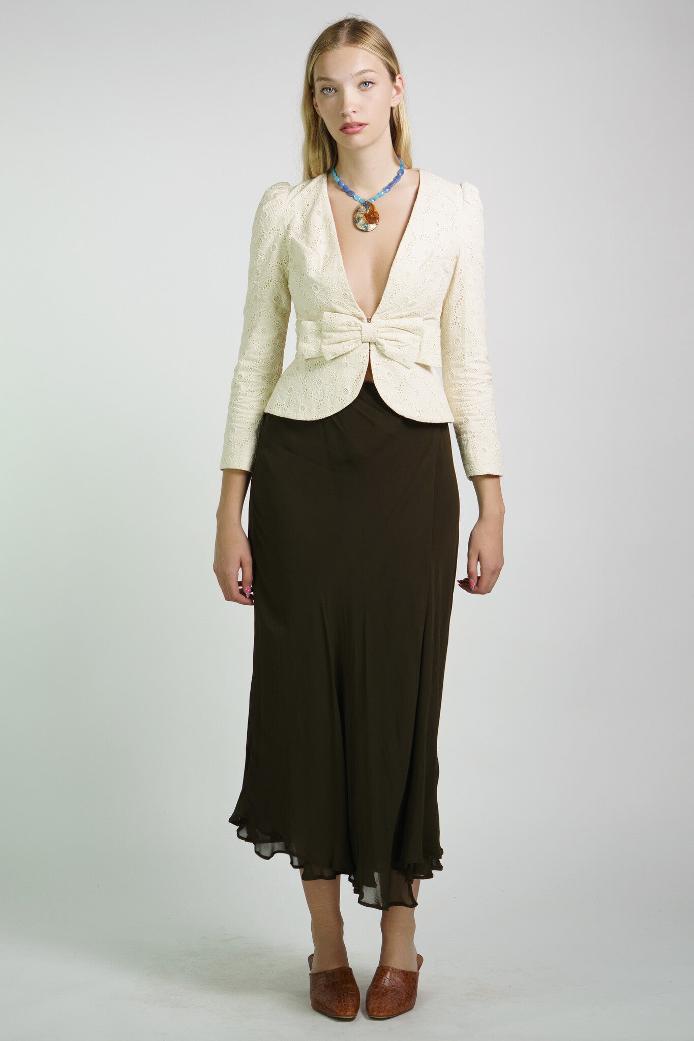 Cream Eyelet Anais Jacket