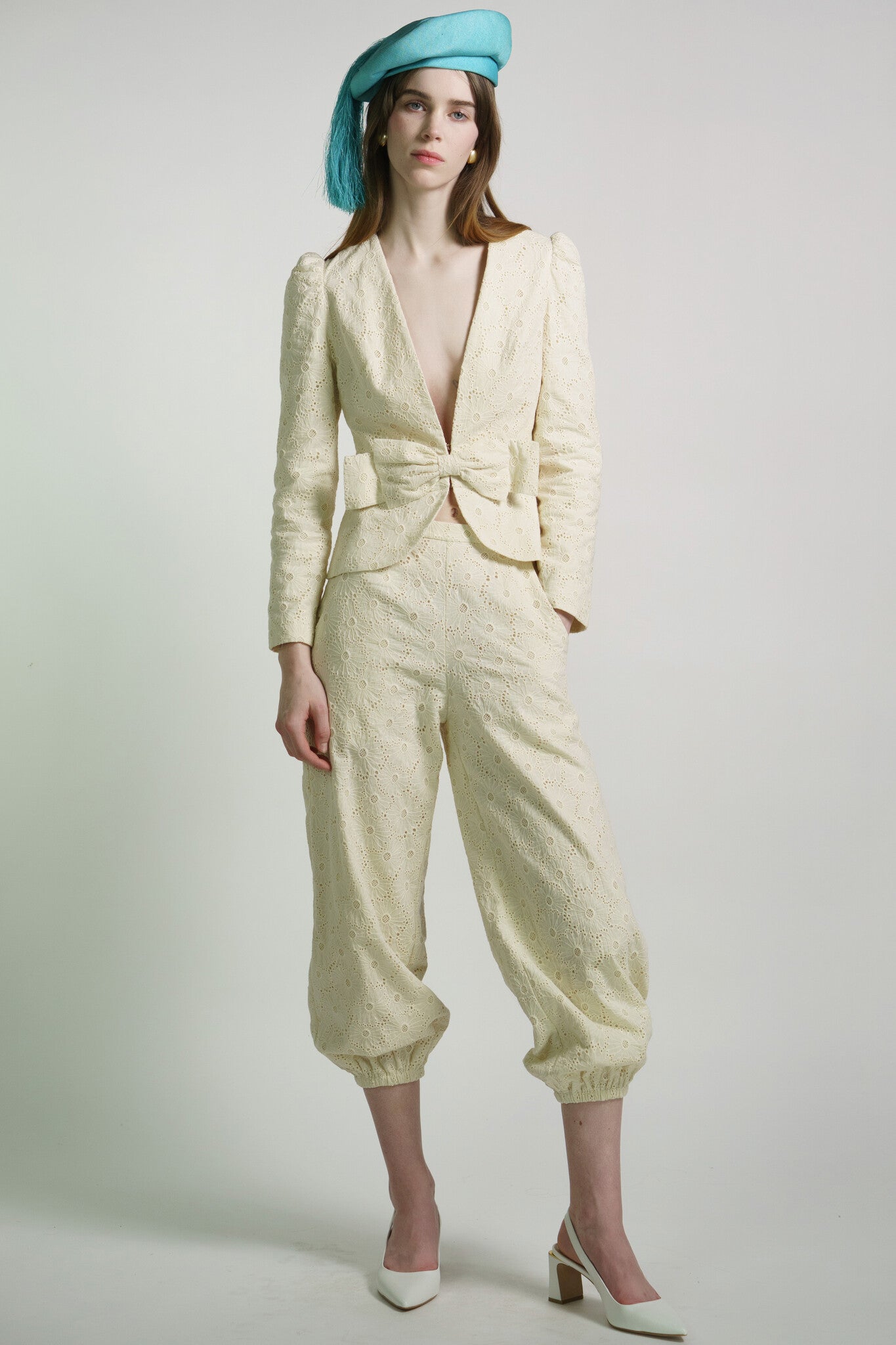 Cream Eyelet Anais Jacket
