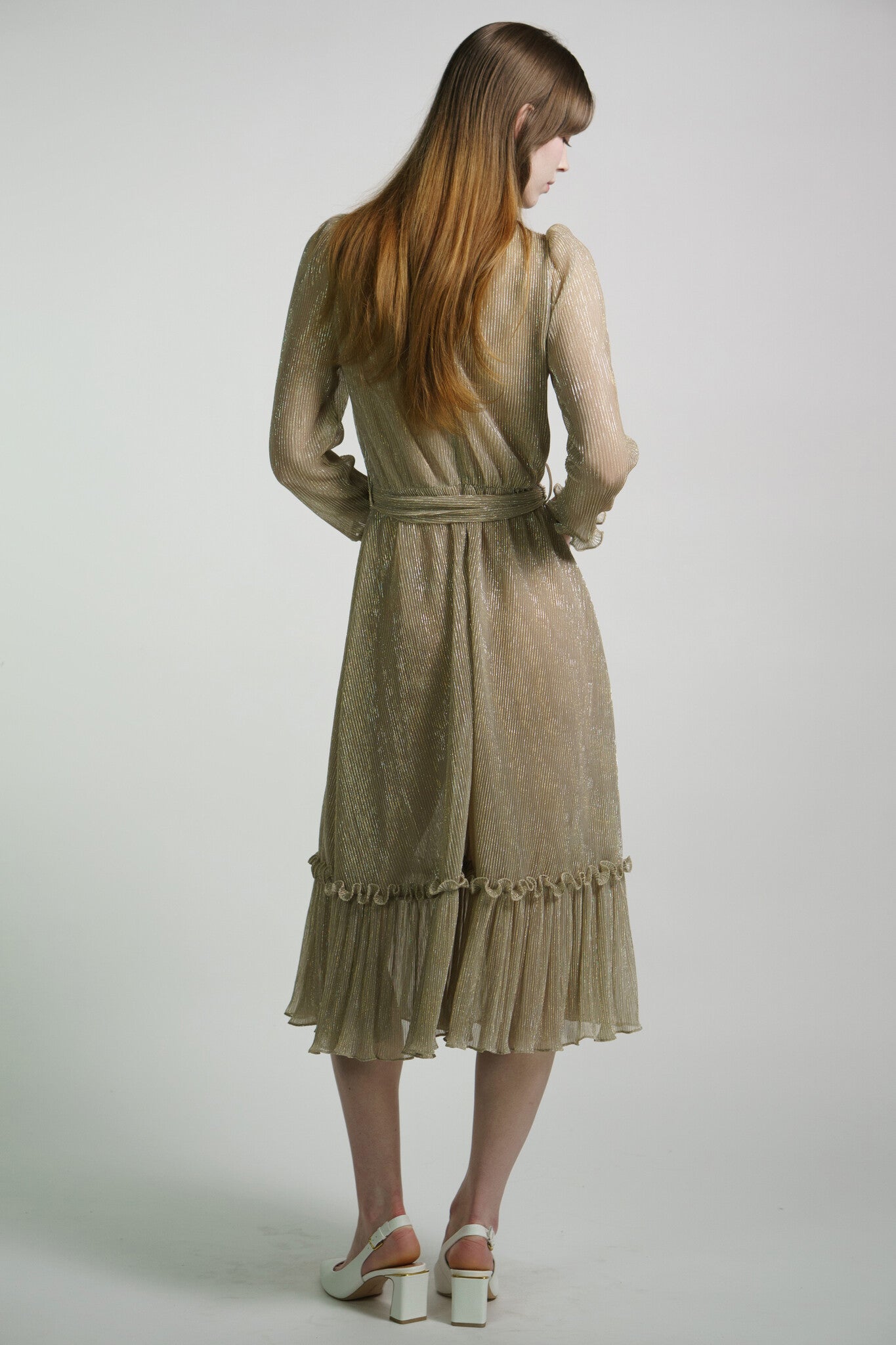 Luminous Gold "Sirsna" Dress
