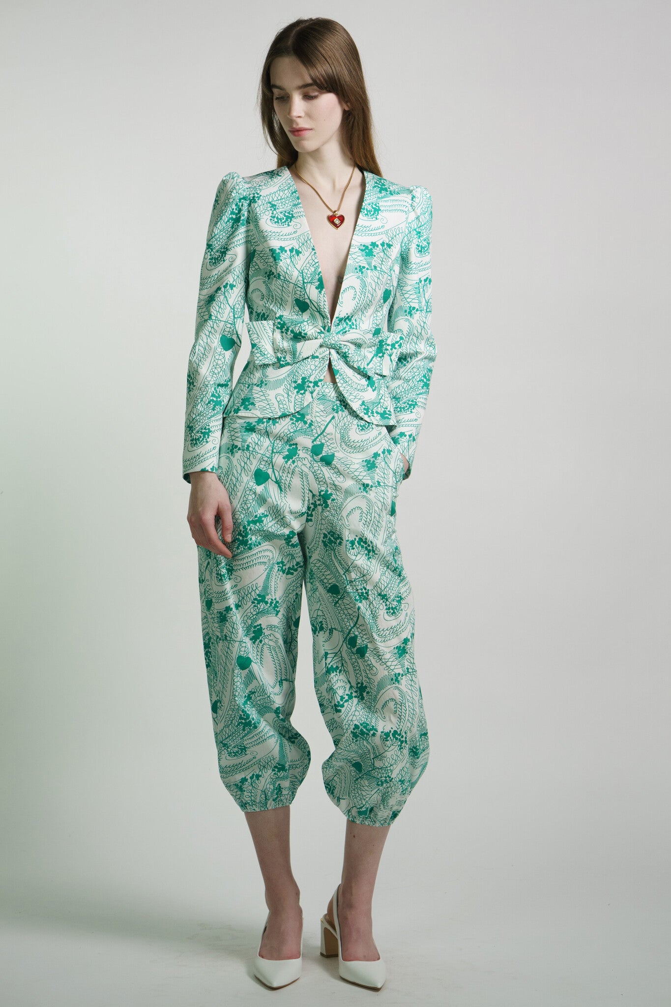 Green Print Anais Jacket