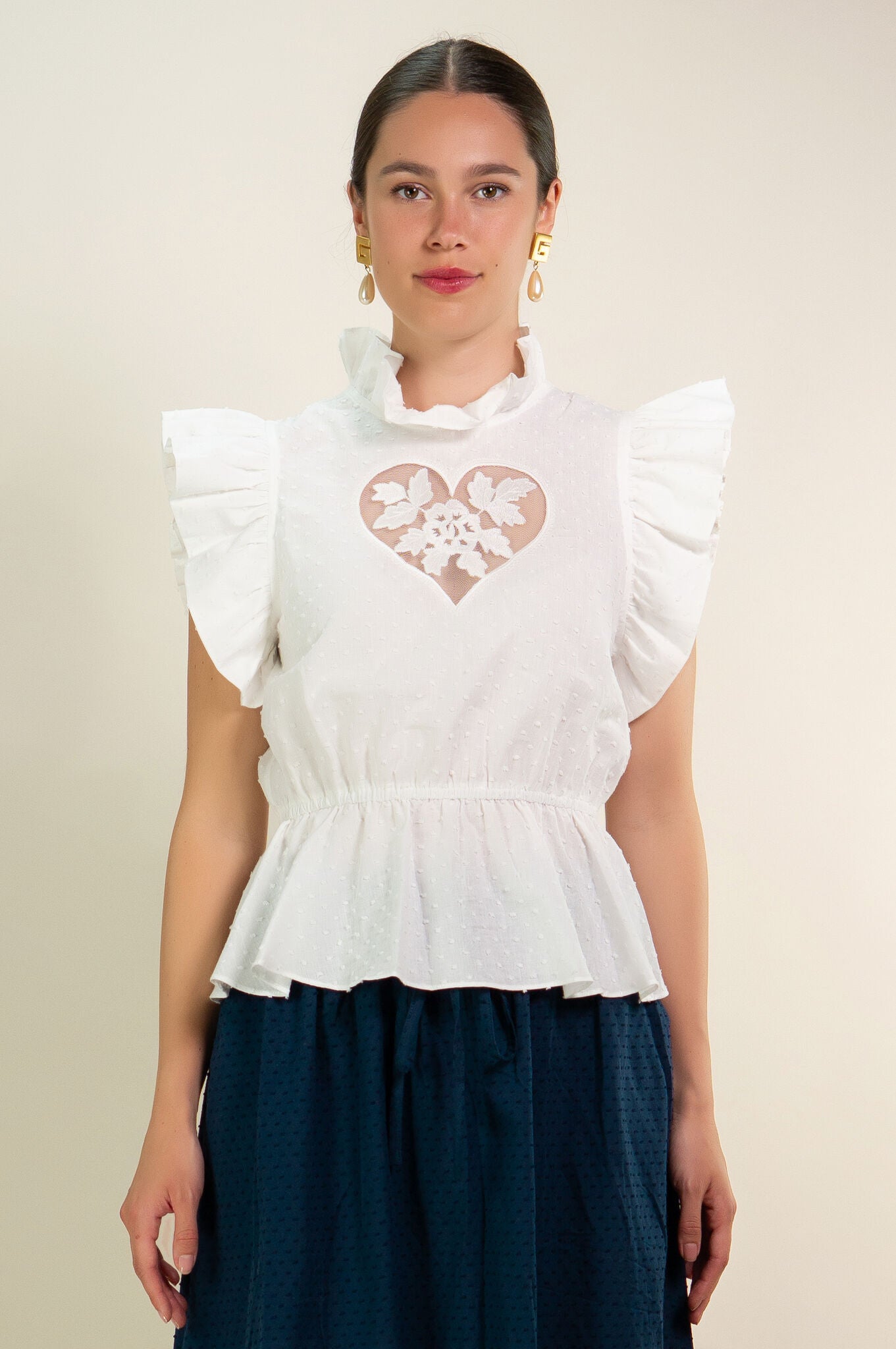 White Heart "Sirsna" Top