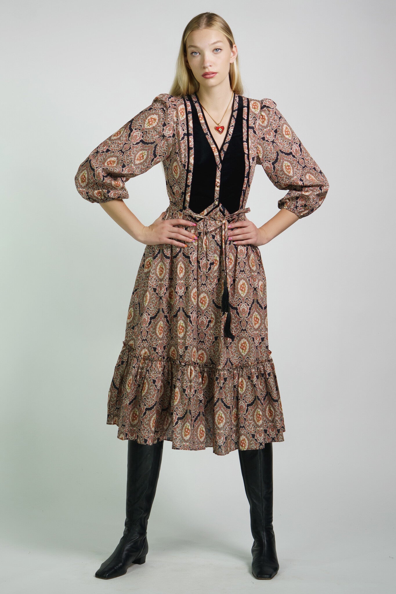 Antique Paisley Sophia Dress
