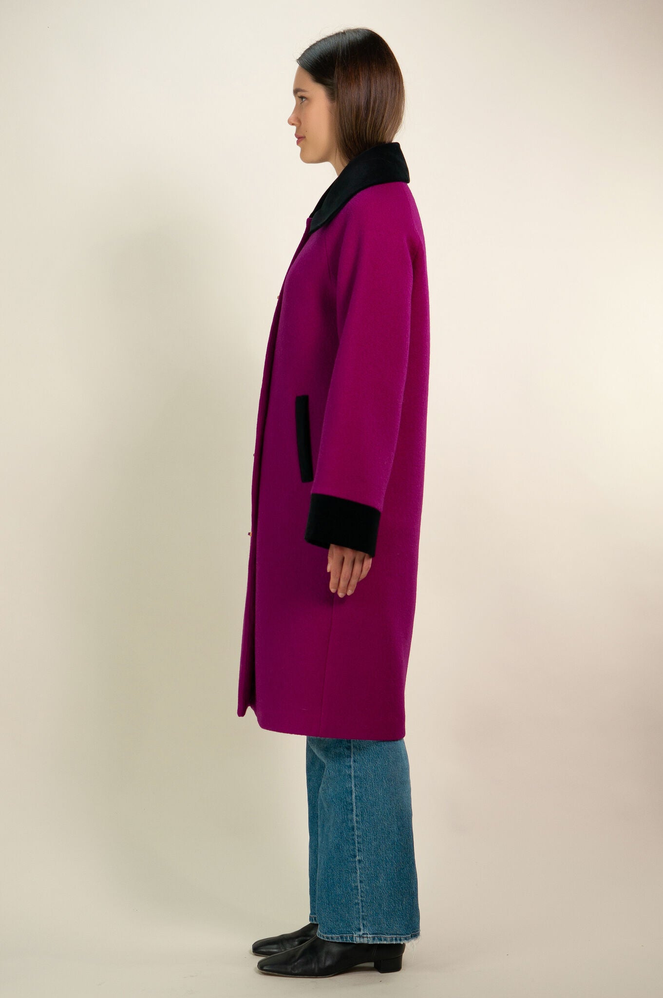 Magenta Deneuve Coat
