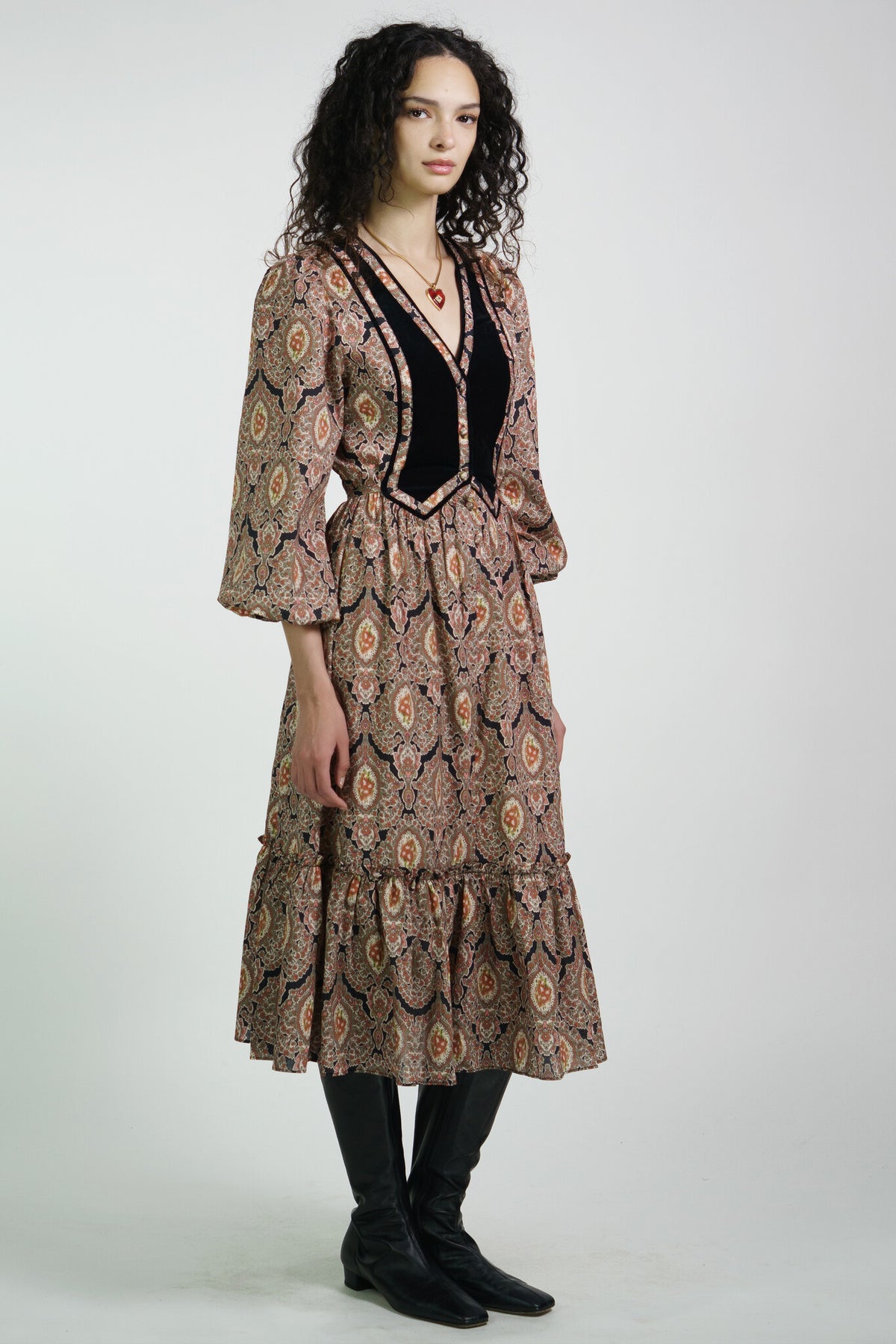 Antique Paisley Sophia Dress