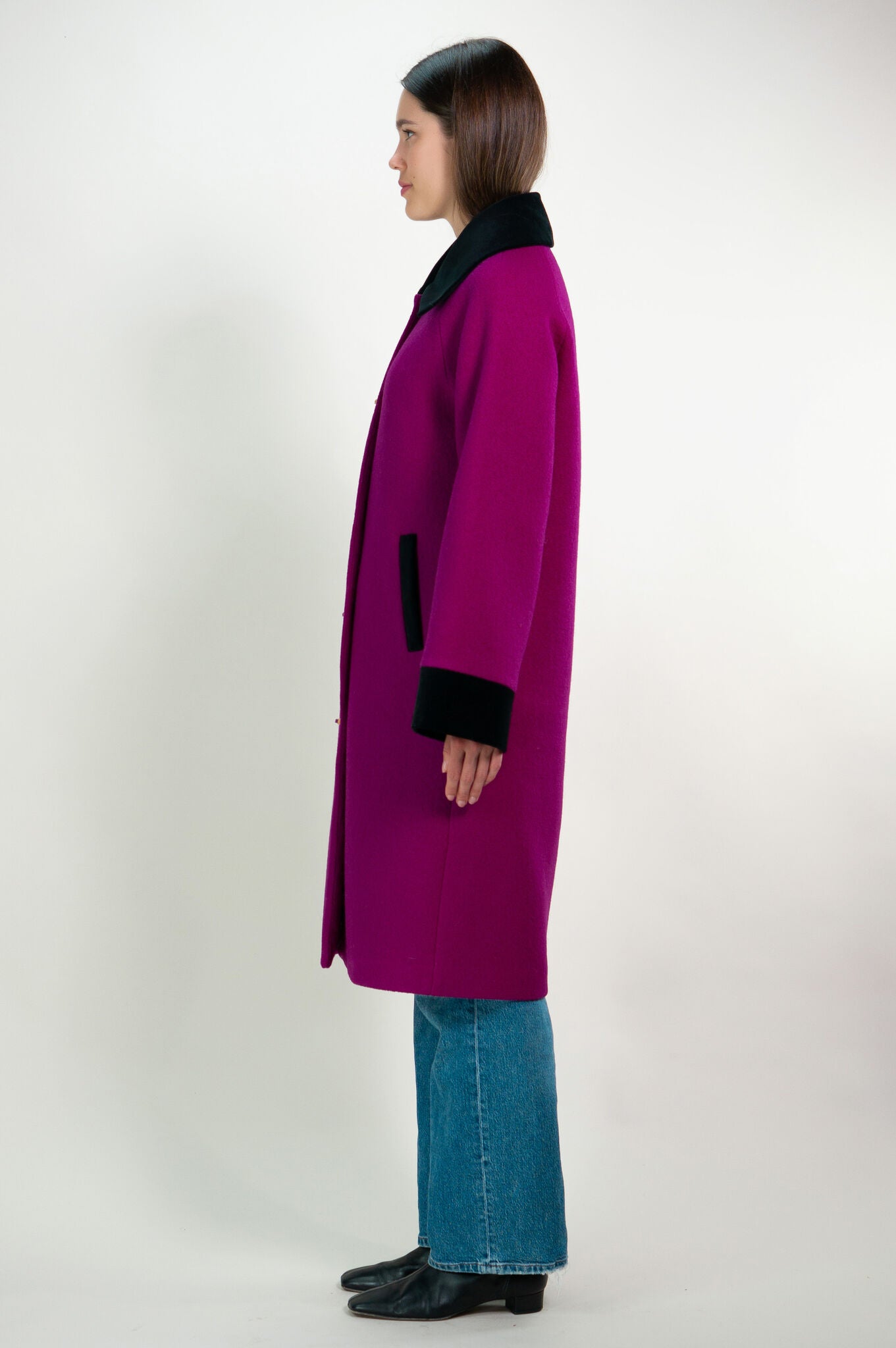 Magenta Deneuve Coat