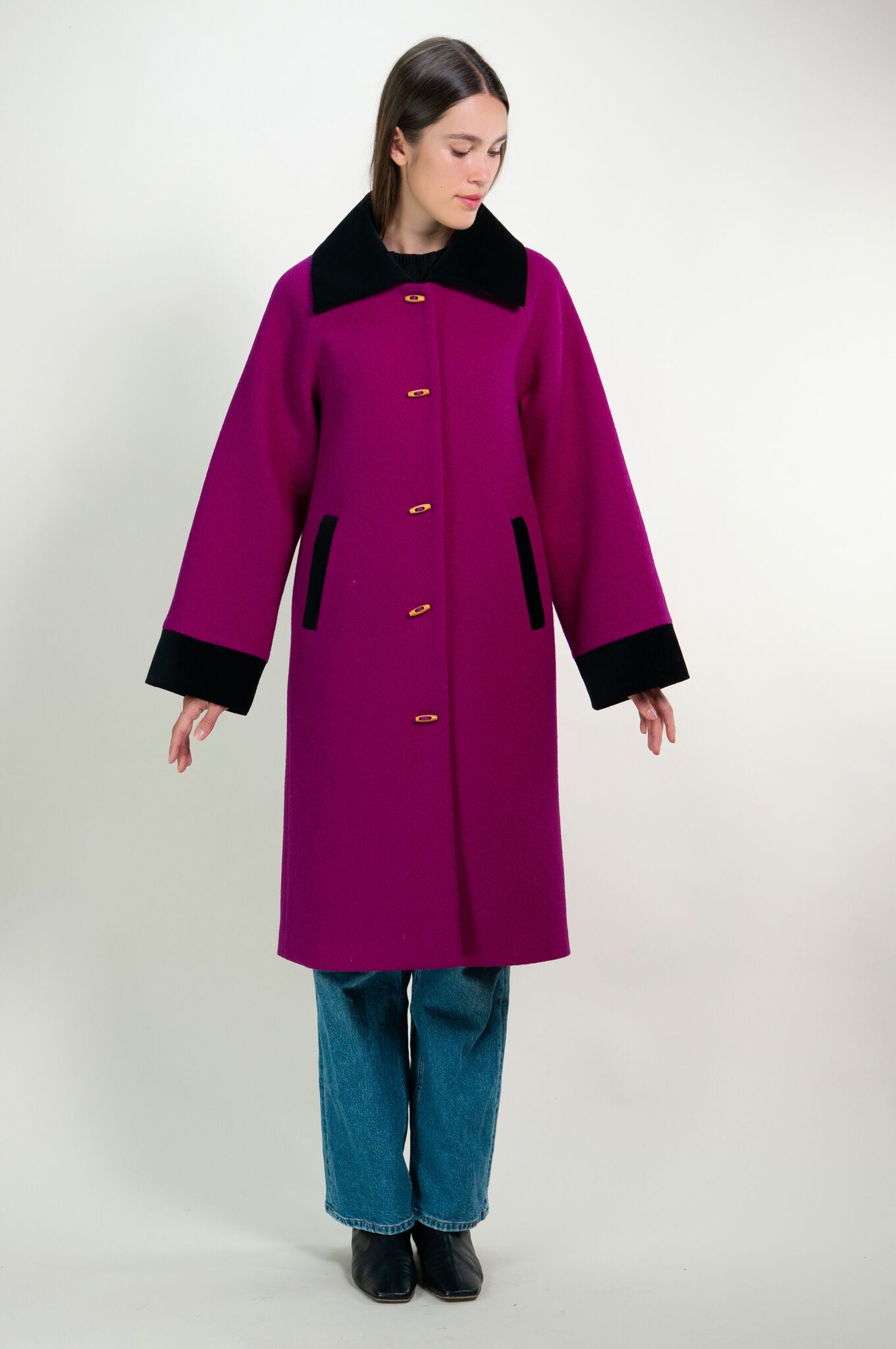 Magenta Deneuve Coat