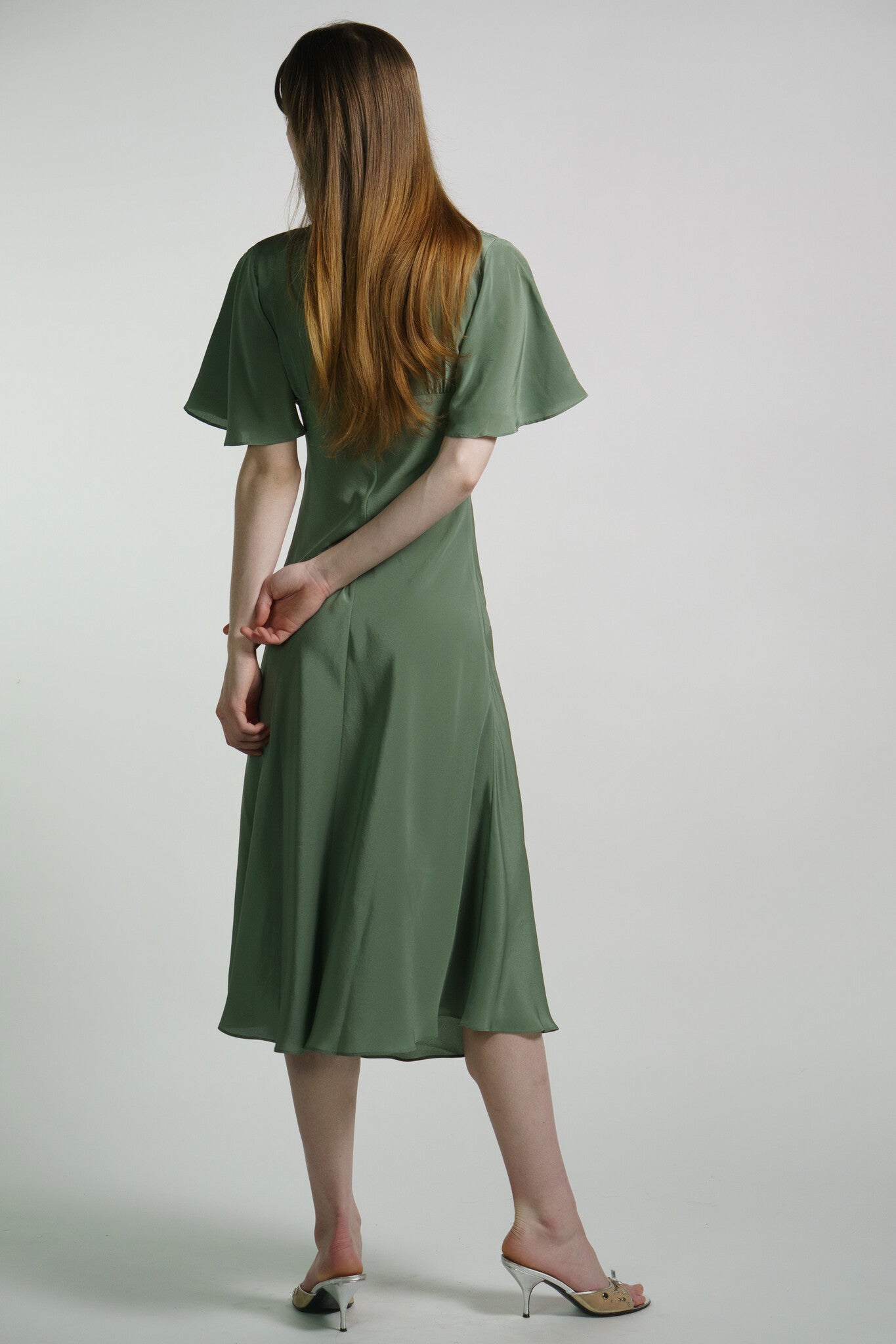 Moss Silk Anais Dress