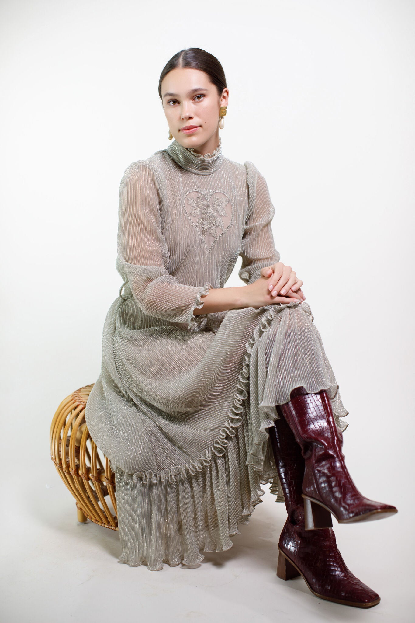 Gold Heart &quot;Sirsna&quot; Dress