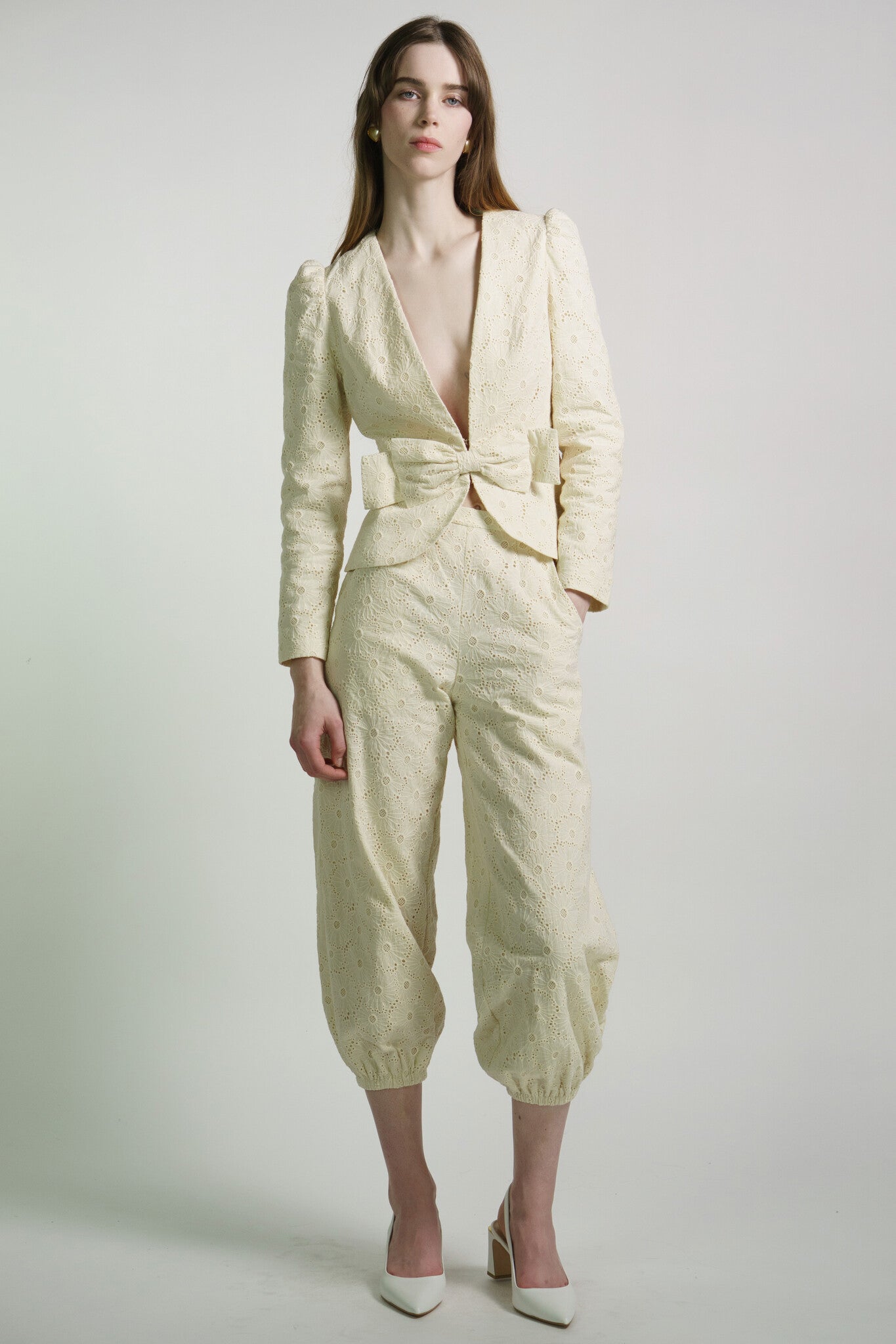 Cream Eyelet Anais Jacket